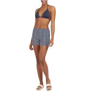 NWT SPANX Sunshine 4" Shorts in‎ Navy Painted Polka-dot Women's Size XL